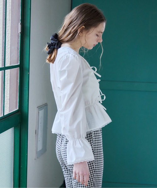 フロントリボンブラウス / Front ribbon blouse（シャツ/ブラウス