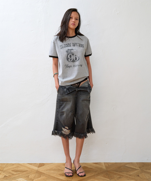 THEVINYLHOUSE(ザバイニルハウス)の「DESTROYED DENIM SHORTS BLACK(その他パンツ・メンズ・その他・SMALL/MEDIUM/LARGE)」の8枚目の写真