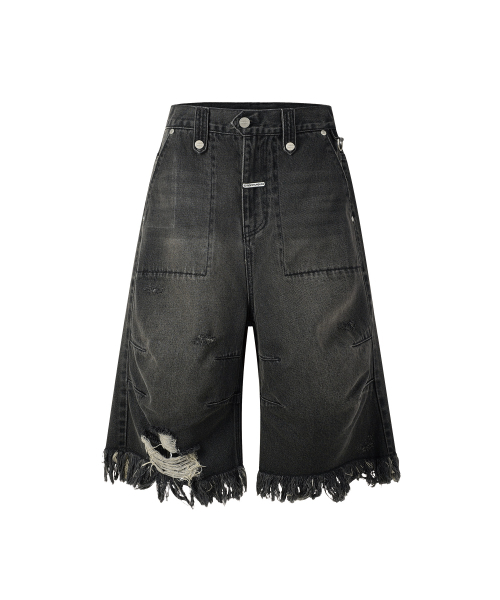 THEVINYLHOUSE(ザバイニルハウス)の「DESTROYED DENIM SHORTS BLACK(その他パンツ・メンズ・その他・SMALL/MEDIUM/LARGE)」の11枚目の写真