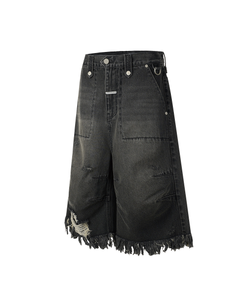 THEVINYLHOUSE(ザバイニルハウス)の「DESTROYED DENIM SHORTS BLACK(その他パンツ・メンズ・その他・SMALL/MEDIUM/LARGE)」の12枚目の写真