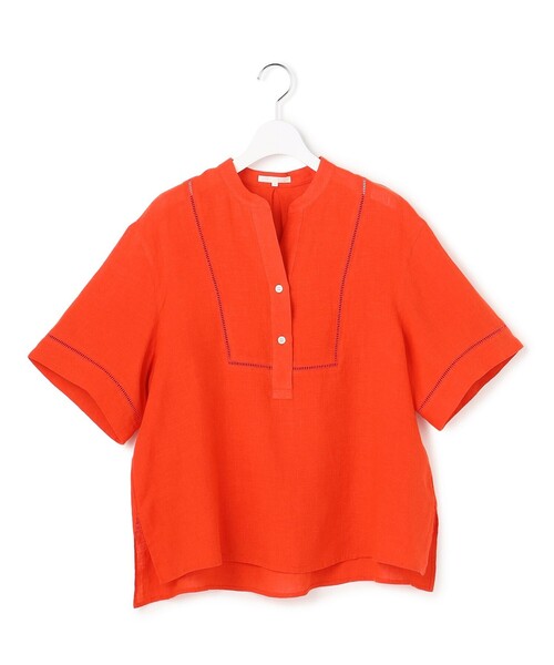 23区 S（ニジュウサンクチイサイサイズ）の「LIBECOリネン はしごレース ブラウス（シャツ/ブラウス・レディース・ライトグリーン系/オレンジ系/ホワイト系/ライトイエロー系/スカイブルー系・32）」の21枚目の写真