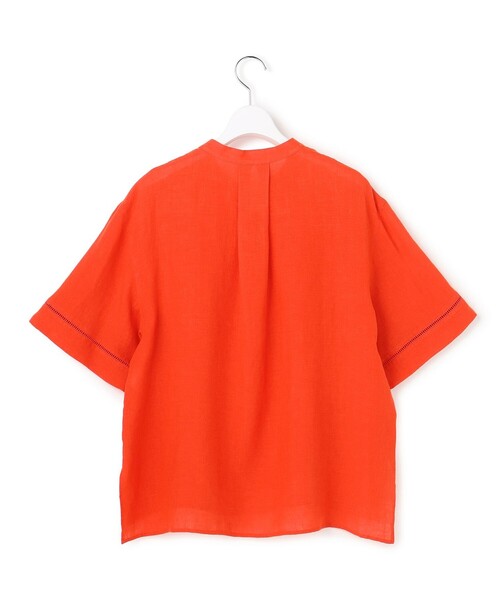 23区 S（ニジュウサンクチイサイサイズ）の「LIBECOリネン はしごレース ブラウス（シャツ/ブラウス・レディース・ライトグリーン系/オレンジ系/ホワイト系/ライトイエロー系/スカイブルー系・32）」の22枚目の写真