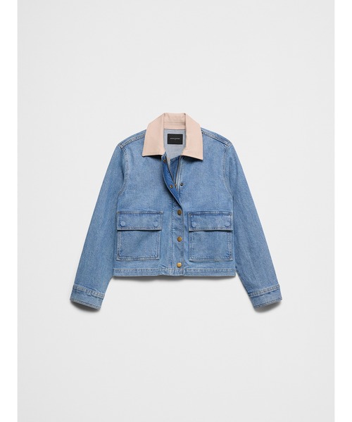 BANANA REPUBLIC FACTORY STORE(バナナリパブリック ファクトリーストア)の「BANANA REPUBLIC FACTORY STORE デニム バーン ジャケット(デニムジャケット・レディース・ライトインディゴブルー・M/S/XS/L)」の6枚目の写真