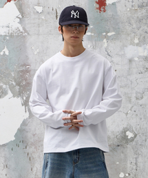 AGOD（エージーオーディー）の「バックインシジョンクロップロングスリーブ[ホワイト]（Tシャツ/カットソー）」