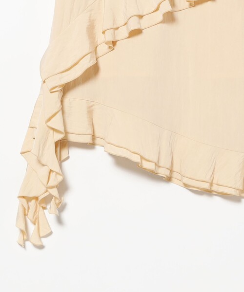 Ray BEAMS(レイビームス)の「【8/6 再値下げ】アシンメトリー ラッフル スカート(スカート・レディース・ブラック/クリーム・1/0)」の13枚目の写真