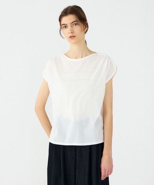 BALLSEY(ボールジィ)の「ドライバランサー ノースリーブプルオーバー(Tシャツ/カットソー・レディース・ホワイト/ブラック/ライトパープル・S)」の5枚目の写真