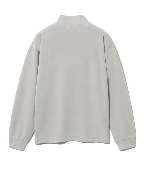 YALE(イェール)の「コンフォータブルモックネック長袖Tシャツグレージュ(Tシャツ/カットソー・レディース・その他・SMALL/X-SMALL/MEDIUM)」の4枚目の写真