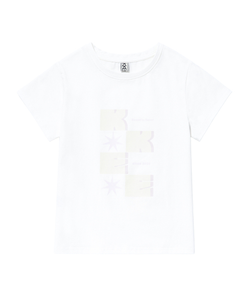 KKEEE（ケーケーイーイー）の「スターバックスプリンティング半袖Tシャツ(2カラー)（Tシャツ/カットソー・レディース・ネイビー/アイボリー・FREE）」の3枚目の写真