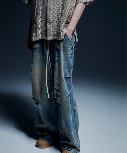 DankeSchon/ダンケシェーン/12oz BAGGY JEANS/DIRT（デニムパンツ