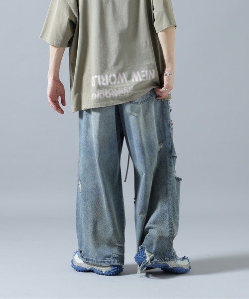 DANKE SCHON(ダンケシェーン)の「DankeSchon/ダンケシェーン/12oz BAGGY JEANS/DIRT(デニムパンツ・メンズ・インディゴブルー・S/M/L)」の3枚目の写真