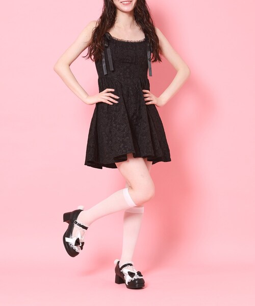 cs T&P(シーエスティーアンドピー)の「夢見るウサギパンプス(パンプス・レディース・ブラック/ブルー/ホワイト/ピンク系・S/M/L/LL)」の11枚目の写真