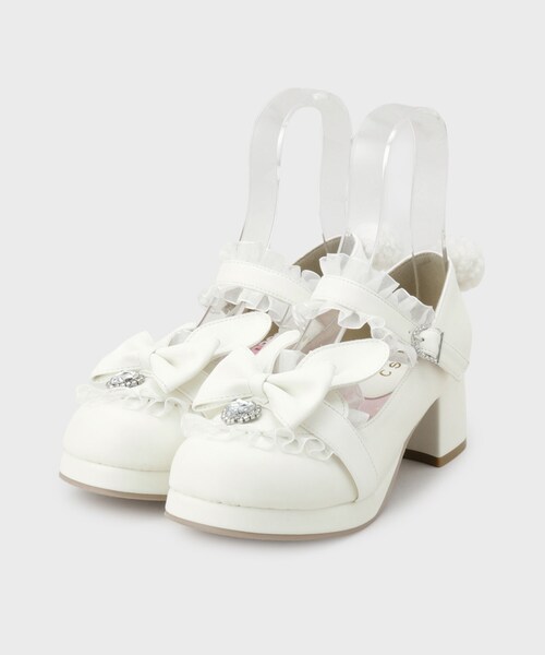 cs T&P(シーエスティーアンドピー)の「夢見るウサギパンプス(パンプス・レディース・ブラック/ブルー/ホワイト/ピンク系・S/M/L/LL)」の10枚目の写真