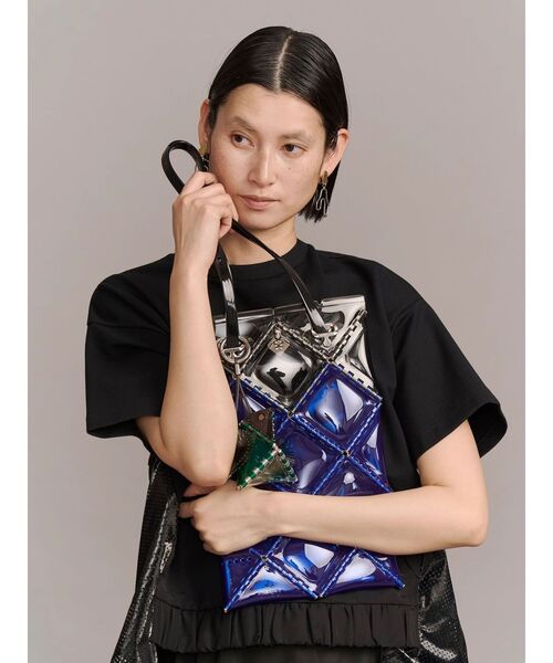 UN3D.(アンスリード)の「【52 BY HIKARUMATSUMURA×UN3D.】FLAT TOTE LONG(トートバッグ・レディース・ターコイズブルー/ブルー・FREE)」の11枚目の写真