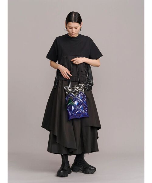 UN3D.(アンスリード)の「【52 BY HIKARUMATSUMURA×UN3D.】FLAT TOTE LONG(トートバッグ・レディース・ターコイズブルー/ブルー・FREE)」の13枚目の写真