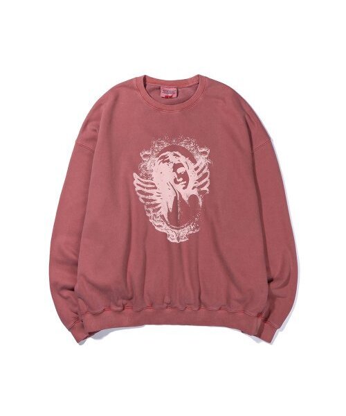 EXTRAORDINARY(エクストラオーディナリー)の「ANGEL PIGMENT CREWNECK RED(スウェット・メンズ・その他・LARGE/X-LARGE)」の1枚目の写真