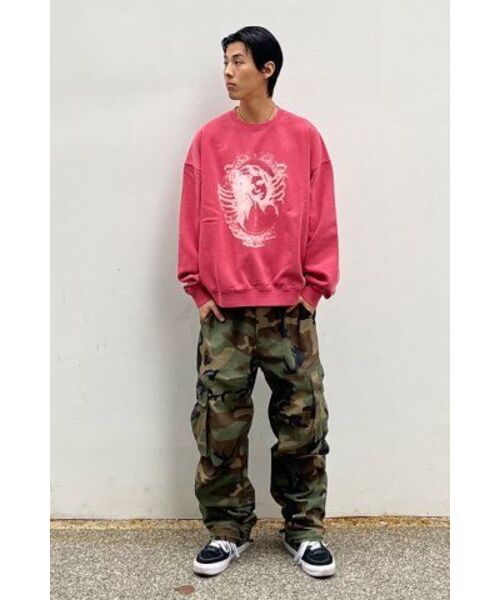 EXTRAORDINARY(エクストラオーディナリー)の「ANGEL PIGMENT CREWNECK RED(スウェット・メンズ・その他・LARGE/X-LARGE)」の4枚目の写真
