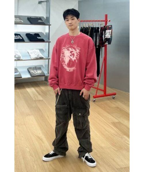 EXTRAORDINARY(エクストラオーディナリー)の「ANGEL PIGMENT CREWNECK RED(スウェット・メンズ・その他・LARGE/X-LARGE)」の7枚目の写真