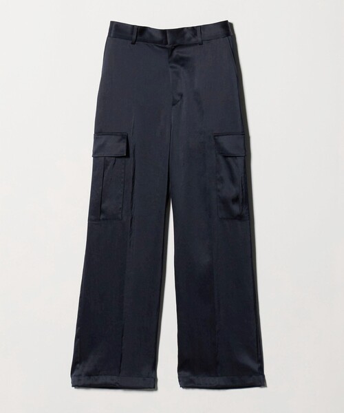 UNITED ARROWS（ユナイテッドアローズ）の「サテン クリーン ポケット パンツ ‐ウォッシャブル‐（カーゴパンツ・レディース・オリーブ/ネイビー・36/38/34）」の13枚目の写真