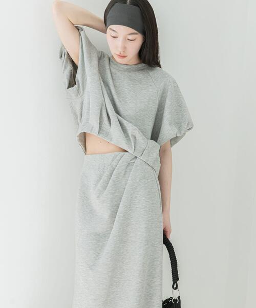SENSE OF PLACE by URBAN RESEARCH(センスオブプレイスバイアーバンリサーチ)の「『撥水』SKINProof 撥水ドレープスカート(スカート・レディース・グレー/ブラック・ONE)」の10枚目の写真