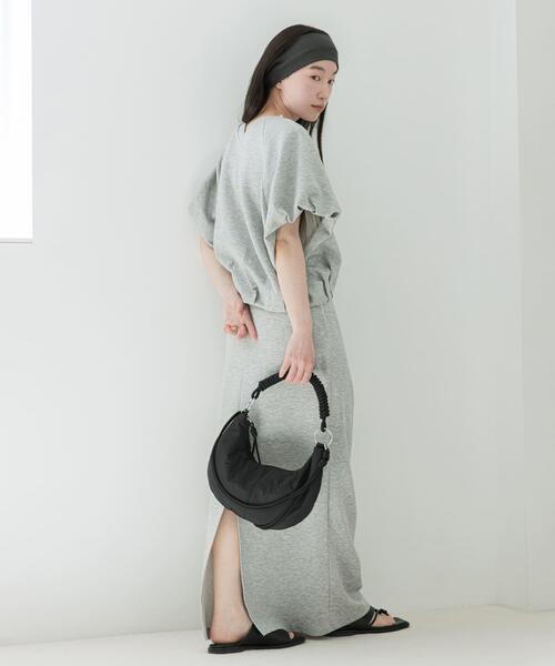 SENSE OF PLACE by URBAN RESEARCH(センスオブプレイスバイアーバンリサーチ)の「『撥水』SKINProof 撥水ドレープスカート(スカート・レディース・グレー/ブラック・ONE)」の11枚目の写真