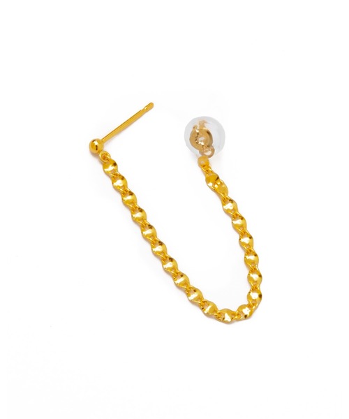 les bonbon(ルボンボン)の「【les bonbon】K18 aria drape pierce/アリア ドレープ ピアス(ピアス(両耳用)・レディース・イエローゴールド・FREE)」の5枚目の写真