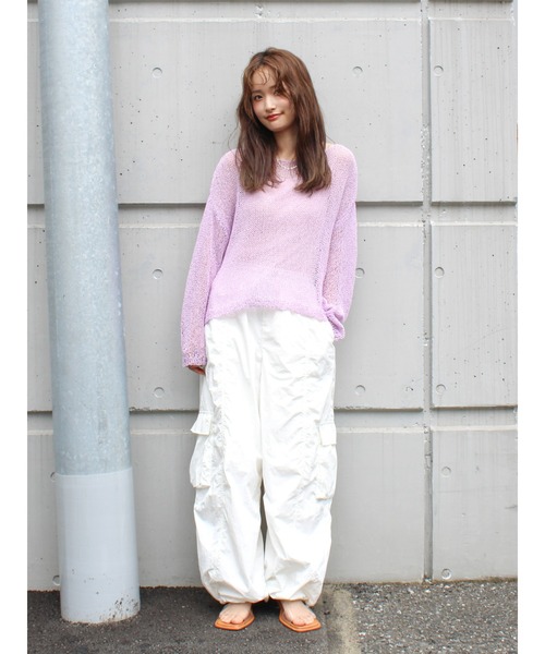 Ungrid(アングリッド)の「ルーズシルエットミリタリーパンツ(その他パンツ・レディース・グリーン/パープル/オフホワイト/チャコールグレー・FREE)」の11枚目の写真