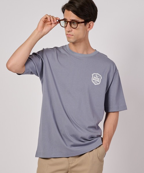 Eddie Bauer(エディーバウアー)の「エンブレムロゴ プリントTシャツ(Tシャツ/カットソー・メンズ・ホワイト/ブラック/ブルー/イエロー・XL/L/M/XXL/S)」の1枚目の写真