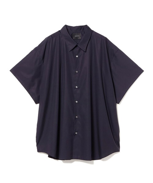 International Gallery BEAMS(インターナショナルギャラリービームス)の「TOO SOON TO KNOW / 5XL オーバーサイズ ソリッド ショートスリーブ シャツ(シャツ/ブラウス・メンズ・ネイビー・ONE SIZE)」の1枚目の写真