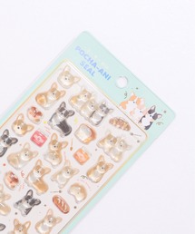 ALWAYS GOOD TIME（オルウェイズグッドタイム）の「【ぽちゃアニ】ＰＯＣＨＡーＡＮＩぷくぷくシール/ぷっくりデコシールセット（まんまるうさくま・まんまるネコ・シュナウザー・ワンワン・にゃんにゃん・クローバーパンダ・まんまるいぬ・まんまるとり・トイプードル・コーギー）（ステッカー/テープ）」