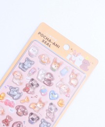 ALWAYS GOOD TIME（オルウェイズグッドタイム）の「【ぽちゃアニ】ＰＯＣＨＡーＡＮＩぷくぷくシール/ぷっくりデコシールセット（まんまるうさくま・まんまるネコ・シュナウザー・ワンワン・にゃんにゃん・クローバーパンダ・まんまるいぬ・まんまるとり・トイプードル・コーギー・こいぬ・ゴリゴリ・うみのなかま①②）（ステッカー/テープ）」