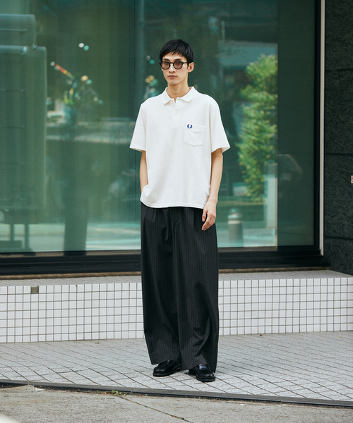 JOURNAL STANDARD（ジャーナルスタンダード）の「TRモダン ワイド スラックス（スラックス・メンズ・ブラック/グレー/スミクロ/ブラック系その他・SMALL/MEDIUM/LARGE）」の10枚目の写真