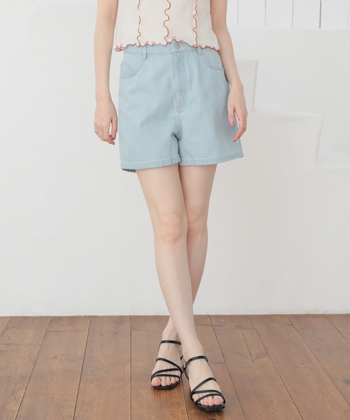 Honeys(ハニーズ)の「デニムショートパンツ(デニムパンツ・キッズ・ブルー系その他/ブルー系その他2/グレー・LL/S/150cm/L/M)」の18枚目の写真