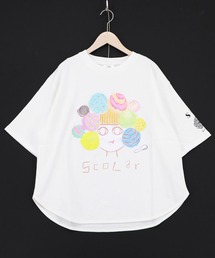 ScoLar | ScoLar(スカラー) 頭の中はアイスクリームでいっぱい柄Tシャツ(Tシャツ/カットソー)