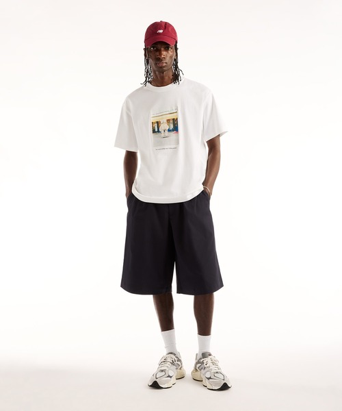 NEW BALANCE(ニューバランス)の「NB GREY グラフィックフォトショートスリーブTシャツ(Tシャツ/カットソー・メンズ・チャコールグレー/ホワイト/グレイッシュブルー・MEDIUM/X-LARGE/LARGE/SMALL/XX-LARGE)」の7枚目の写真