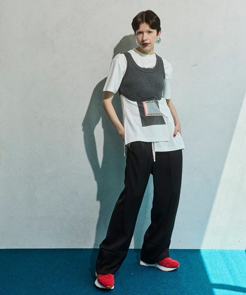 OMMO（オーエムエムオー）の「SATIN STRAIGHT PT（その他パンツ・レディース・ブラック/ブラウン/オフホワイト・36/38）」の19枚目の写真