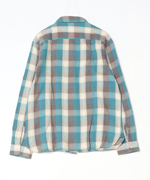 RRL(ダブル アール エル)の「チェック ツイル ワークシャツ(シャツ/ブラウス・メンズ・ブルー・S/XXL/XL/L/M)」の7枚目の写真