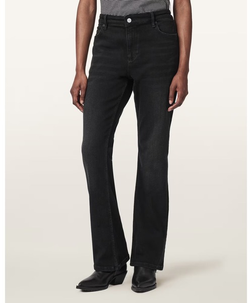 ALLSAINTS(オールセインツ)の「HALDAN SLIM BOOTCUT DENIM JEANS | HALDAN スリム ブーツカット デニム ジーンズ(デニムパンツ・レディース・ブラック・25/32/28/32/27/32/26/32)」の7枚目の写真