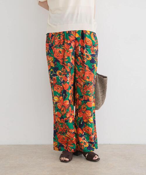ITEMS URBANRESEARCH(アイテムズ アーバンリサーチ)の「プリントイージーパンツ(その他パンツ・レディース・グレー/オレンジ/グリーン/オフホワイト/ブラウン・FREE)」の14枚目の写真