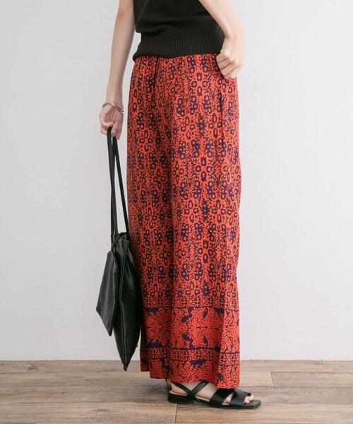 ITEMS URBANRESEARCH（アイテムズ アーバンリサーチ）の「プリントイージーパンツ（その他パンツ・レディース・グレー/オレンジ/グリーン/オフホワイト/ブラウン・FREE）」の20枚目の写真