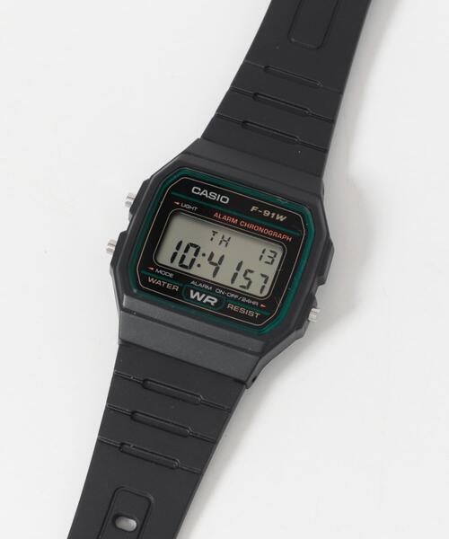 CASIO(カシオ)の「CASIO F-91W-3JH(アナログ腕時計・メンズ・グリーン系その他・ONE)」の4枚目の写真