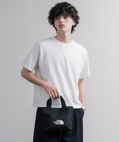 THE NORTH FACE（ザノースフェイス）の「THE NORTH FACE LOGO COTTON BAG S ミニトートロゴハンドバッグ（ハンドバッグ・メンズ・クリーム/ブラック/ダークオレンジ/ターコイズブルー・FREE）」の7枚目の写真