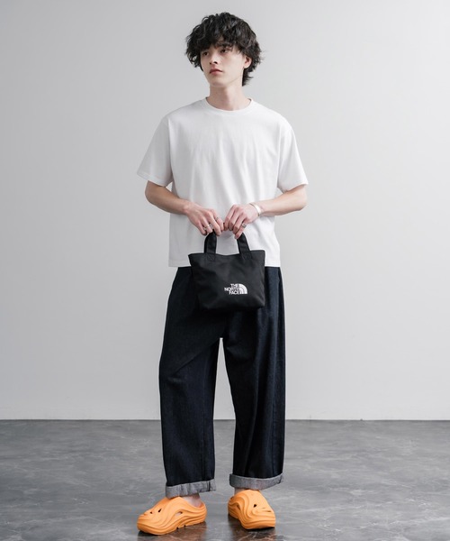 THE NORTH FACE（ザノースフェイス）の「THE NORTH FACE LOGO COTTON BAG S ミニトートロゴハンドバッグ（ハンドバッグ・メンズ・クリーム/ブラック/ダークオレンジ/ターコイズブルー・FREE）」の9枚目の写真