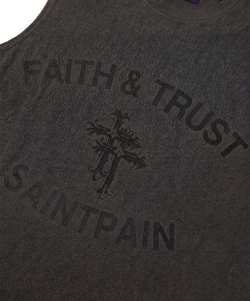 SAINTPAIN(セイントペイン)の「SPエアコットンフェイスアンドトラストスリーブレスチャコール(Tシャツ/カットソー・レディース・その他・MEDIUM/LARGE)」の3枚目の写真