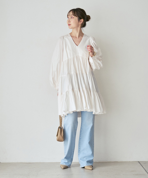 MARIHA(マリハ)の「《NOBLE別注カラー・追加》MARIHA/マリハ エンジェルのミニドレス(ワンピース・レディース・ブラック/ホワイト系その他/ベージュ・36)」の13枚目の写真