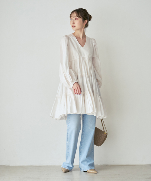 MARIHA(マリハ)の「《NOBLE別注カラー・追加》MARIHA/マリハ エンジェルのミニドレス(ワンピース・レディース・ブラック/ホワイト系その他/ベージュ・36)」の18枚目の写真