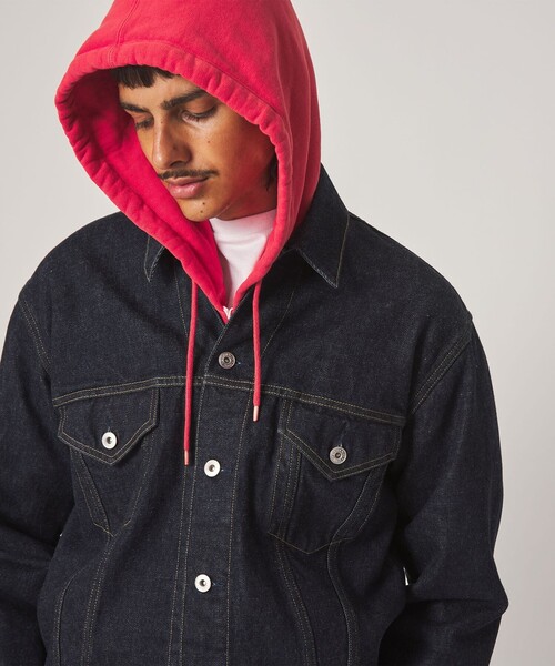 Steven Alan(スティーブンアラン)の「<Steven Alan> 13.5oz デニム トラッカー ジャケット(デニムジャケット・メンズ・ネイビー/ダークグレー・XL/L/M/S)」の8枚目の写真