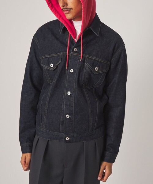 Steven Alan(スティーブンアラン)の「<Steven Alan> 13.5oz デニム トラッカー ジャケット(デニムジャケット・メンズ・ネイビー/ダークグレー・XL/L/M/S)」の9枚目の写真