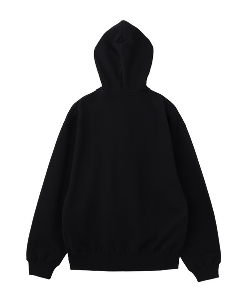 X-girl(エックスガール)の「RHINESTONE BLACKLETTER LOGO ZIP UP SWEAT HOODIE(パーカー・レディース・アッシュ/ブラウン/ブラック・M/S)」の8枚目の写真