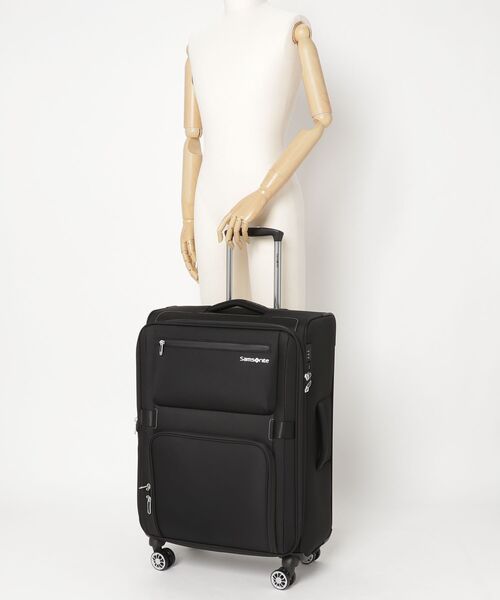 Samsonite(サムソナイト)の「サムソナイト MOMENTUS スピナー67 エキスパンダブル ブラック(スーツケース/キャリーバッグ・メンズ・ブラック・M)」の2枚目の写真