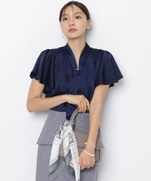 新品】ジャスグリッティー シャツボウタイブラウス アプワイザー 